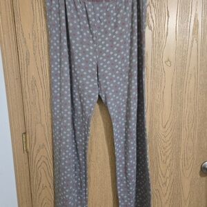 Adonna Gray and Pink Patterned Pajama Pants